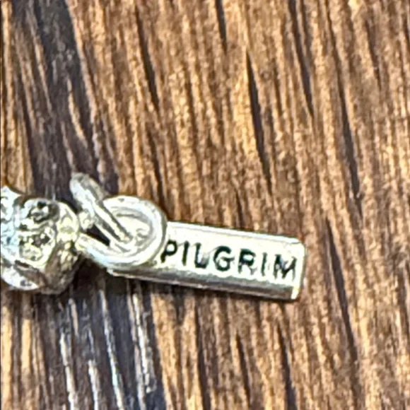 Pilgrim Silver Textured Nugget Bracelet - Picture 2 of 6